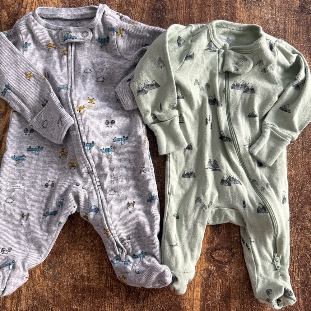 Baby Boy NEWBORN 10pc Lot Outfits Zippys Carter’s Just One Year NB - Picture 5 of 9